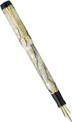 Ручка перьевая Parker DUOFOLD Pearl and Black NEW F (97 612Ж)