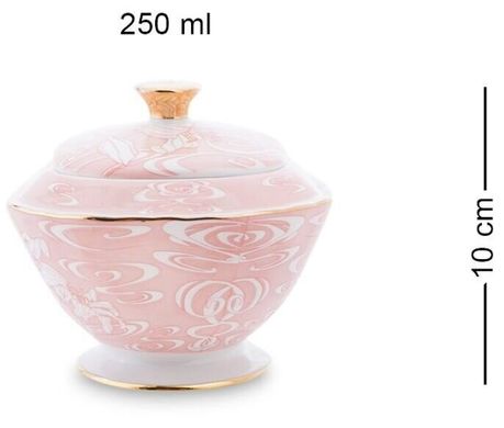 Чайный сервиз "Фиоре Дорато" розовый AS-41