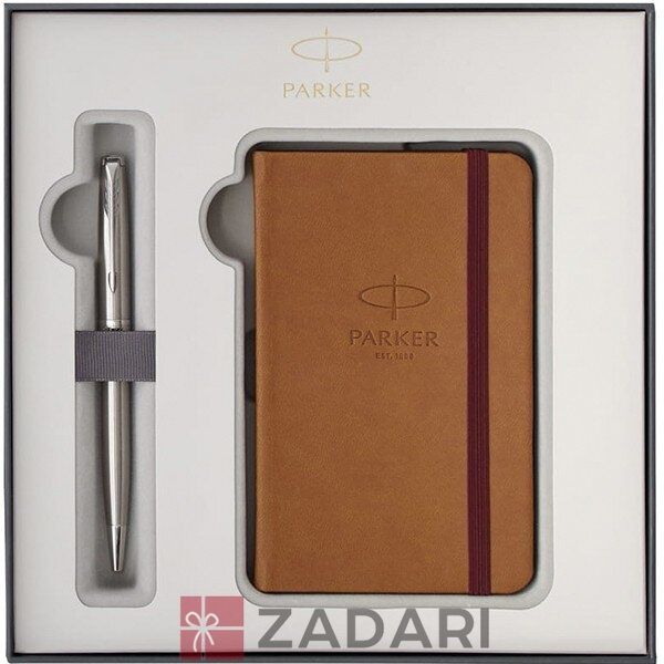 Набір Parker Sonnet 17 Stainless Steel CT BP: кулькова ручка і записник 84 232b18