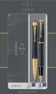 Набор ручек Parker URBAN Muted Black GT FP+BP в подар.уп. DUOSETS 20 292Чb19