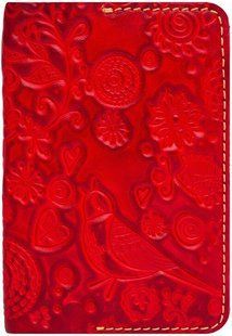 Обложка на паспорт Gato Negro Birds Red GN246