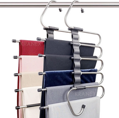 Вешалка-органайзер для одежды, многоуровневая вешалка для брюк, многофункциональная вешалка для одежды 2 шт
