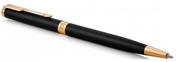 Шариковая ручка Parker SONNET 17 Slim Matte Black Lacquer GT BP 84 831