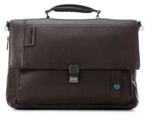 Портфель Piquadro с отдел. д/ноутбука/iPad/iPad Air/iPad mini со сьемным ремнем PULSE/Brown CA3111P15_M