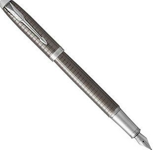 Чорнильна ручка Parker IM 17 Premium Dark Espresso Chiselled CT FP F 24 311