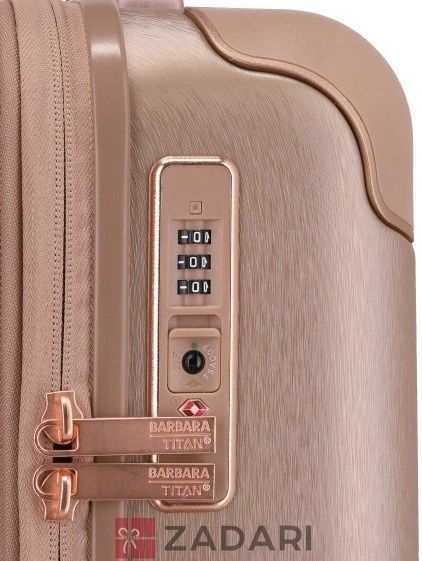 Чемодан на 4 колесах Titan BARBARA GLINT/Rose Metallic M Средний розовый Ti845405-15