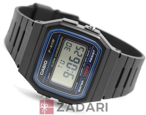 Мужские часы Casio Standard Digital F-91W-1Q