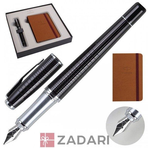Набір Parker Urban 17 Premium Ebony Metal CT FP M: пір'яна ручка і записник 32 012b18