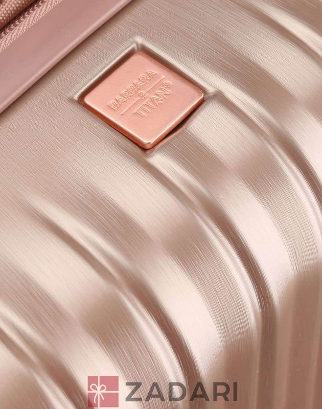 Чемодан на 4 колесах Titan BARBARA GLINT/Rose Metallic M Средний розовый Ti845405-15
