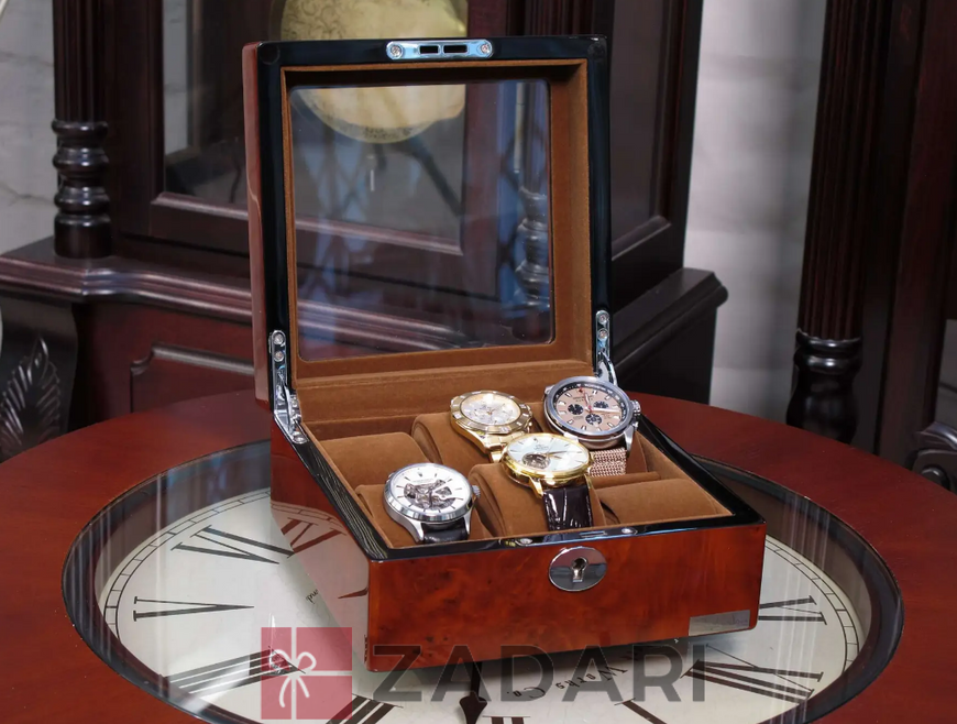 Шкатулка для хранения 6 часов Salvadore 802-6DBK