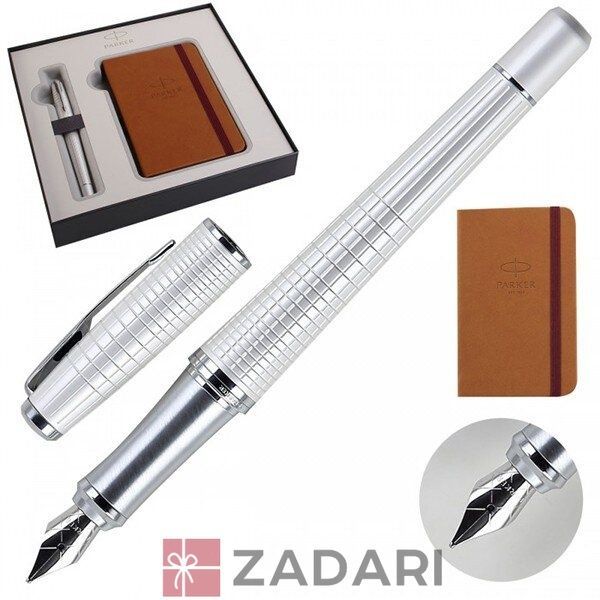 Набір Parker Urban 17 Premium Pearl Metal CT FP M: пір'яна ручка і записник 32 112b18