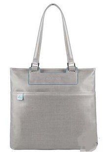 Сумочка / Барсетка Piquadro AKI/Grey верт. с чехлом д/ноутбука/iPad mini BD3107AK_GR
