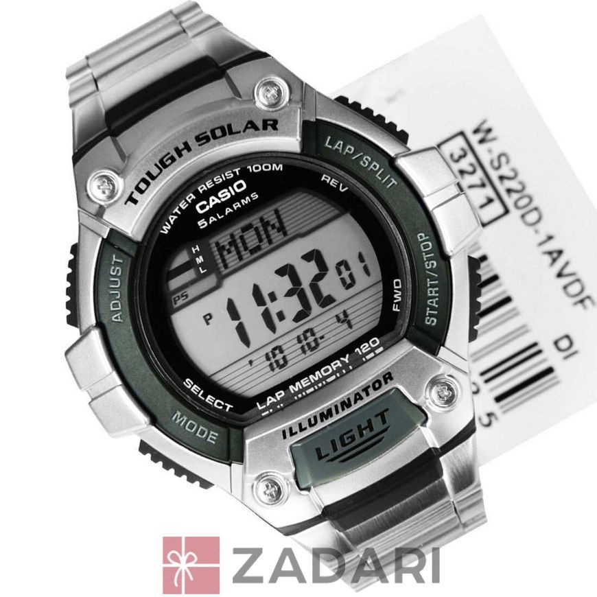 Мужские часы Casio Standard Digital W-S220D-1AVEF