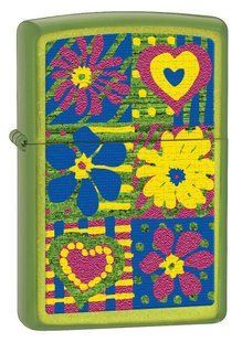 Зажигалка Zippo HEARTS AND FLOWERS LURID 28057