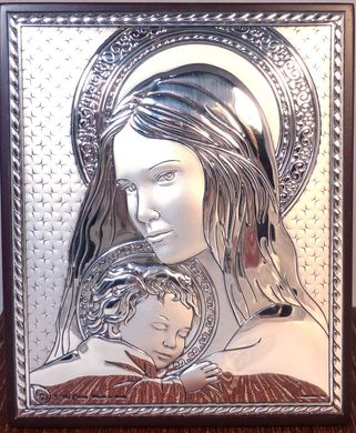 Икона Св.мария с младенцем на деревянной основе 262