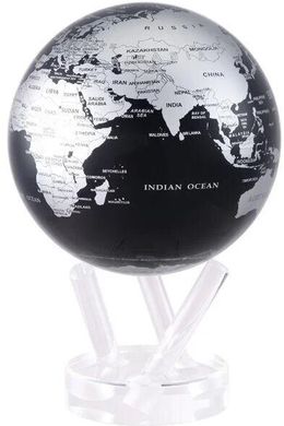 Гиро-глобус Solar Globe Mova "Политическая карта" 21,6 см серебристо-черный (MG-85-SBE)