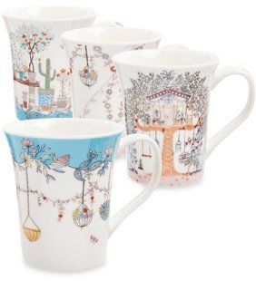MUG-194 Красивая кружка HOT DRINKS на подарок в асс.