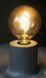 Настольная лампа ночник "Тесла" серый бетон h10см (комплект светильник и лампа) 1009768