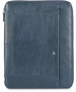 Папка на молнии с блокнотом A4 Piquadro VIBE/Blue-Grey PB2830VI_BGR