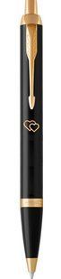 Шариковая ручка Parker IM 17 Black GT BP Сердечки 22 032_TR21