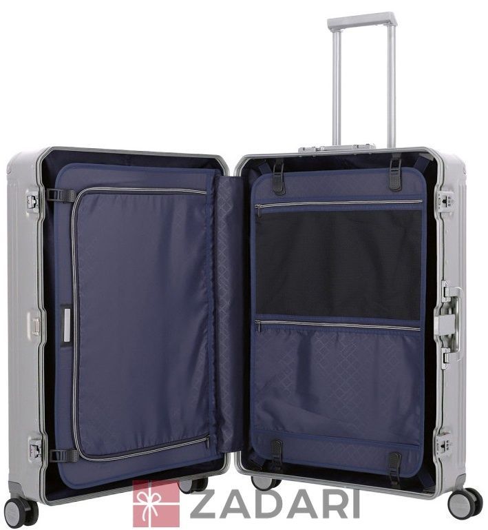 Чемодан на 4 колесах Travelite NEXT/Silver M Средний серебристый TL079948-56