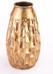Ваза металлическая золотая h39.5 см 81311