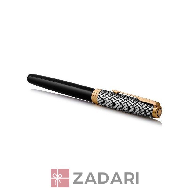 Перьевая ручка Parker SONNET 17 Black Cisele Silver GT FP F 87 311