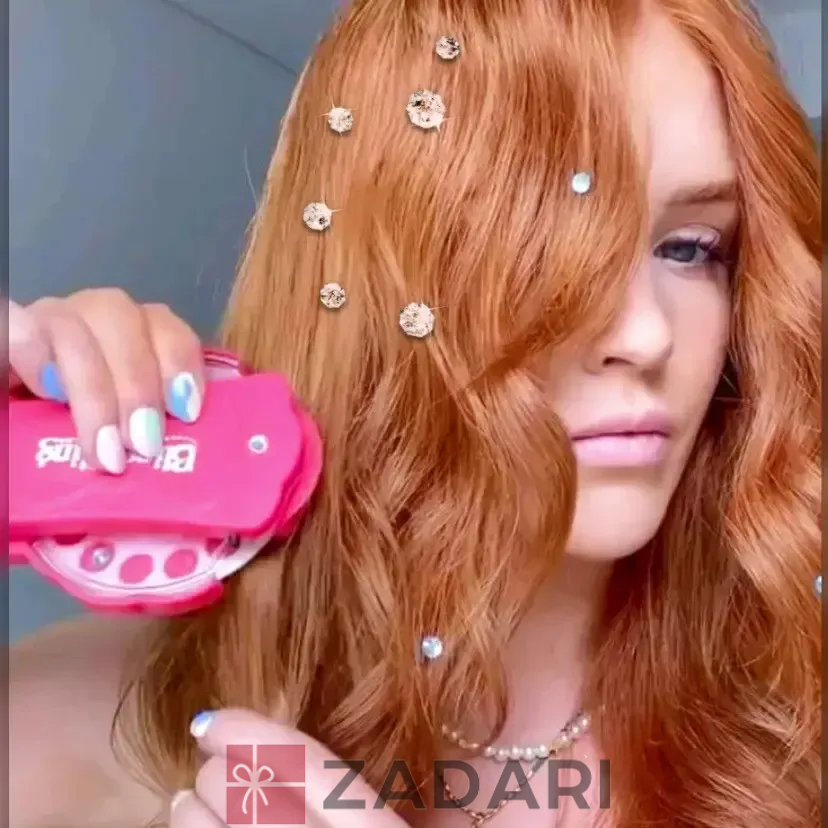 Стайлер для украшения волос стразами/степлер для девочек Bling Bling розовый MLP01-LKJ02
