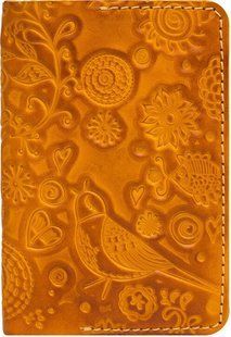 Обложка на паспорт Gato Negro Birds Orange GN248