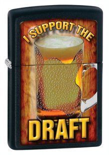 Зажигалка Zippo Support the Draft 28294