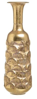 Висока ваза металева золота 81225