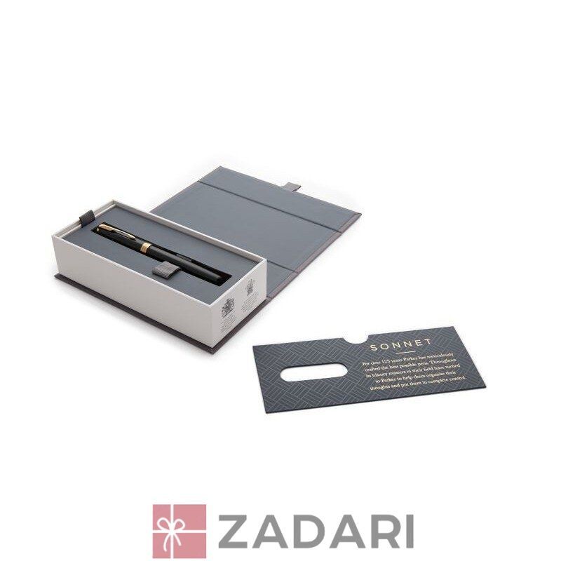 Перьевая ручка Parker SONNET 17 Black Lacquer GT FP F 86 011