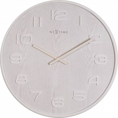 Часы настенные "Wood Wood Medium", белые