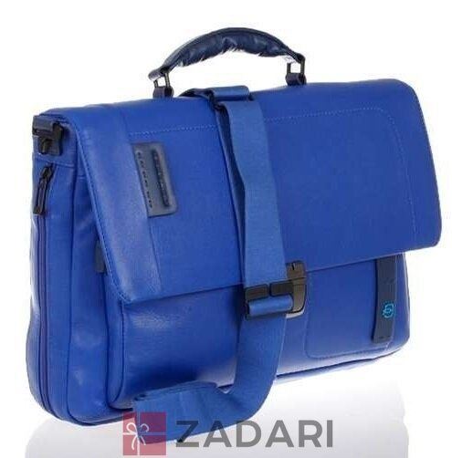 Портфель Piquadro с отдел. д/ноутбука/iPad/iPad Air/iPad mini со съемным ремнем PULSE/Blue CA3111P15_BLU