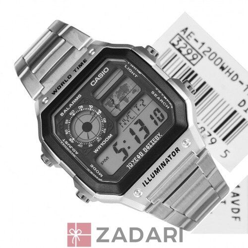 Мужские часы Casio Standard Digital AE-1200WHD-1AVEF