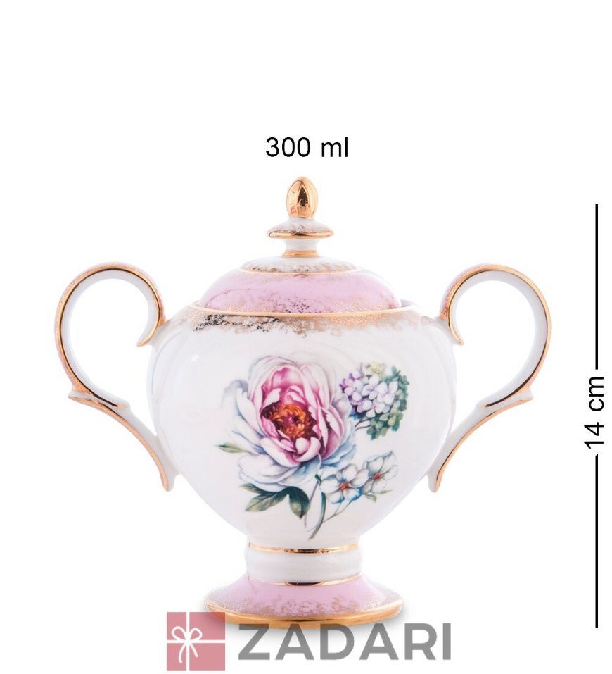 JK-124 Чайный сервиз на 6 перс. "Цветок Неаполя" (Fiore Napoli Pavone)