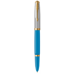 Ручка перьевая Parker PARKER 51 Premium Turquoise GT FP F 56 411