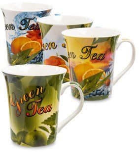 MUG-196 Красивая кружка HOT DRINKS на подарок в асс.