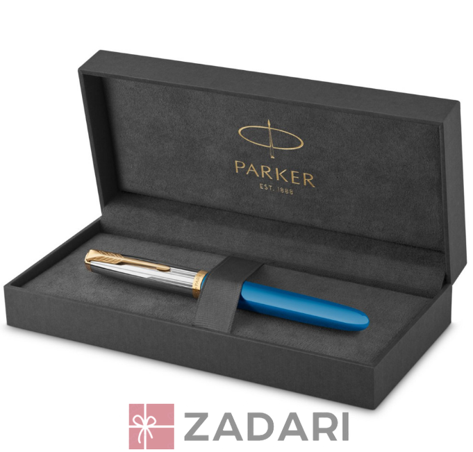 Ручка перова Parker PARKER 51 Premium Turquoise GT FP F 56 411