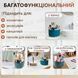 Настольный вращающийся органайзер для косметики, канцелярии, кистей для макияжа зеленый ST587-1GR