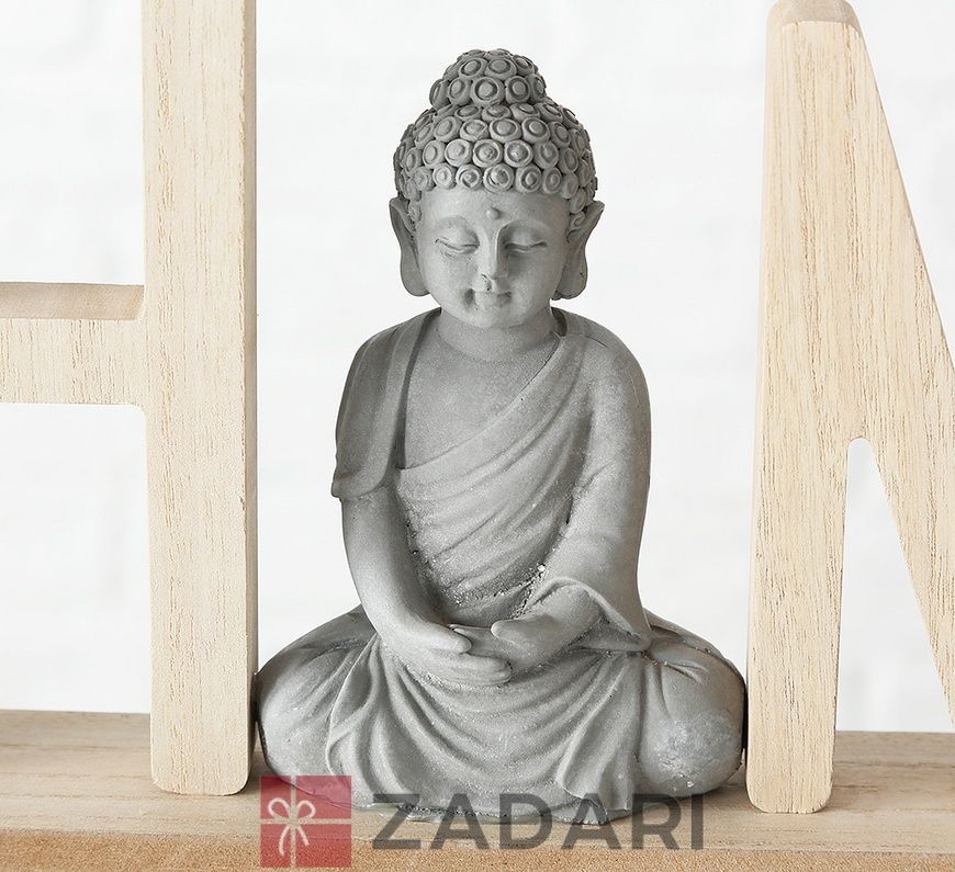 Декоративний напис із фігурою Будди (Home/Relax) МДФ 38*16 см 1020837