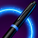 Ручка перьевая Parker IM 17 Professionals Vibrant Rings Marine Blue BT FP F 27 011