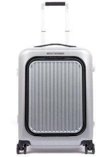 Чемодан на 4-х колесах серебро Piquadro RELYGHT PLUS/Grey-Black S Маленький BV4426PC2P_GRN