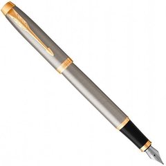 Чорнильна ручка Parker IM 17 Brushed Metal GT FP F 22 211