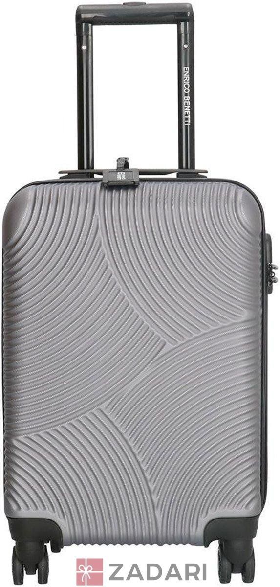 Чемодан Enrico Benetti LOUISVILLE/Grey S Маленький серый Eb39040 012-50