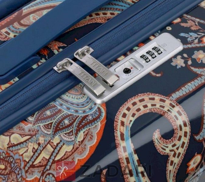 Чемодан на 4 колесах Titan Spotlight Flash Paisley Blue M Средний Ti831405-20