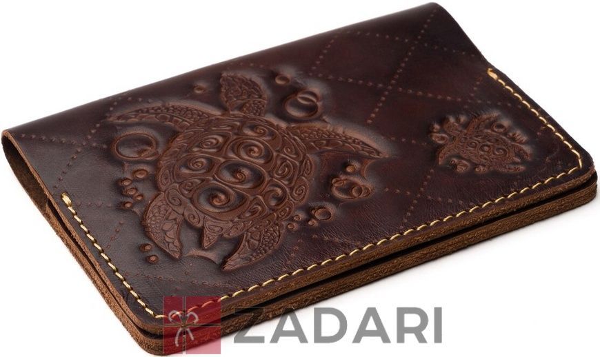 Обложка на паспорт Gato Negro Turtle-X Brown GN249