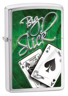 Зажигалка Zippo BIG SLICK BRUSHED CHROME 28281