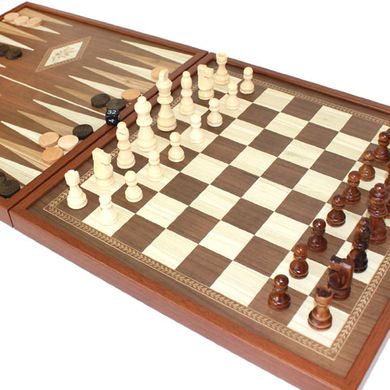 Шахматы + нарды + Шашки 3 в 1 Manopoulos 088-3601STP