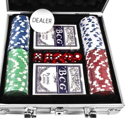 Покерный набор Duke в алюминиевом кейсе на 100 фишек CG-11100